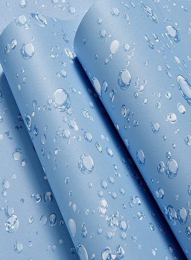 ROZADIO 3D Wallpaper- Living Room Wall Sticker- Embossed Wallpapers for Home - Wall Sticker Wallpapers for Walls - Self Adhesive Wallpaper - Wall Stickers for Bedroom 45cm x 500cm-Blue (Pack of 1) - Image 4